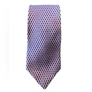 💜Elegant LORD & TAYLOR pure silk patterned men's tie in purple hues. Perfection!